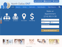 Tablet Screenshot of northdallasent.com